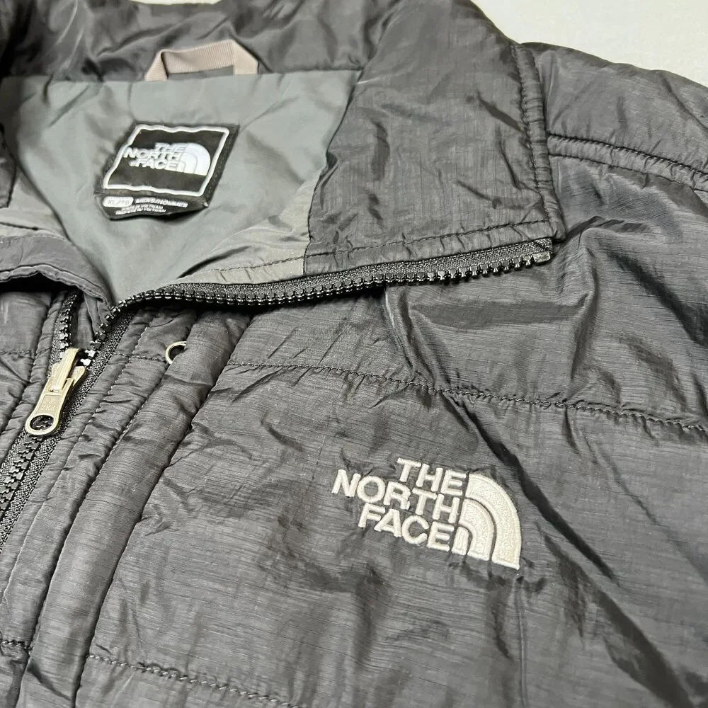 The North Face Puffer Vest Men's XL Black Sleeveless Classic Collar Full-Zip
